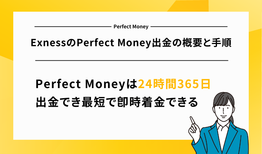 ExnessのPerfect Money出金の概要と手順