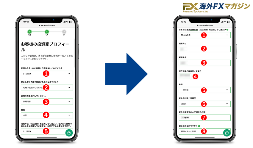 ステップ⑥投資家プロフィールを登録